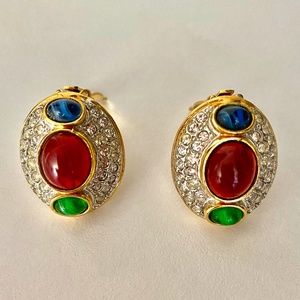 Vintage Costume Clip-On Earrings